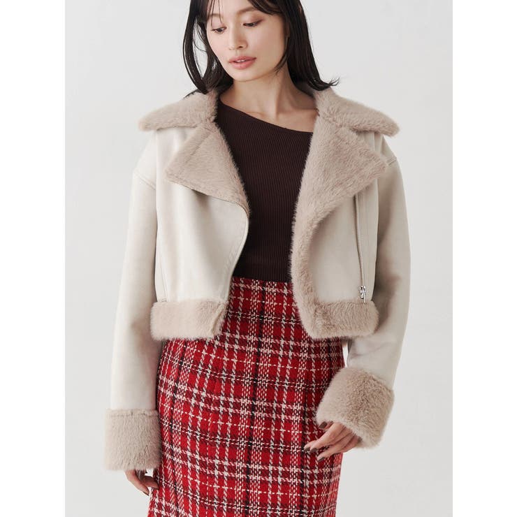 フェイクムートンボンバージャケット | MERCURYDUO | 詳細画像20 