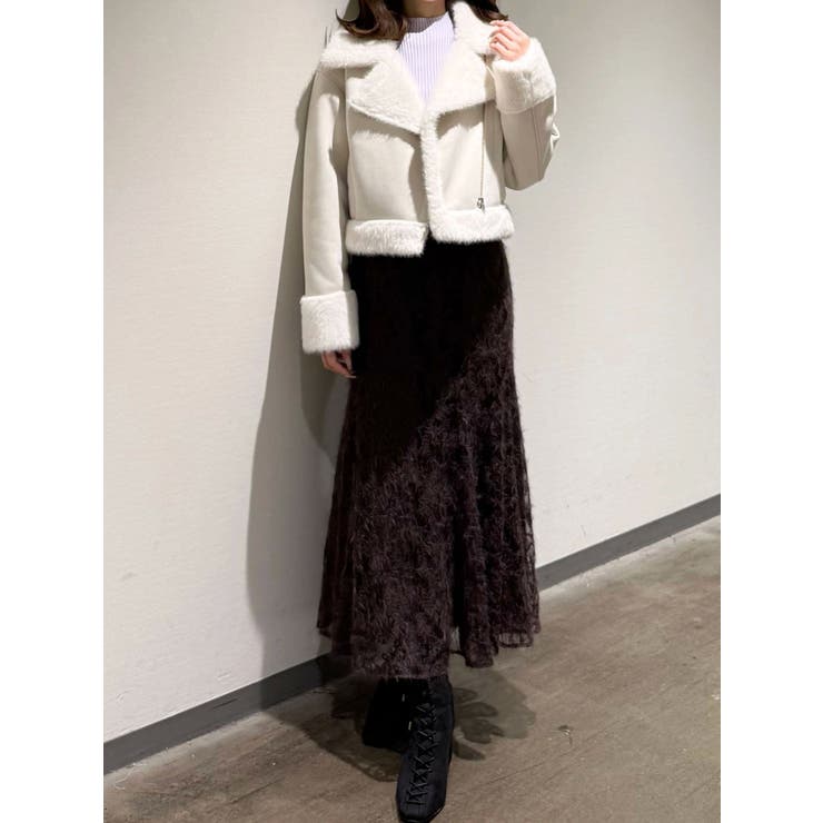 フェイクムートンボンバージャケット | MERCURYDUO | 詳細画像29 