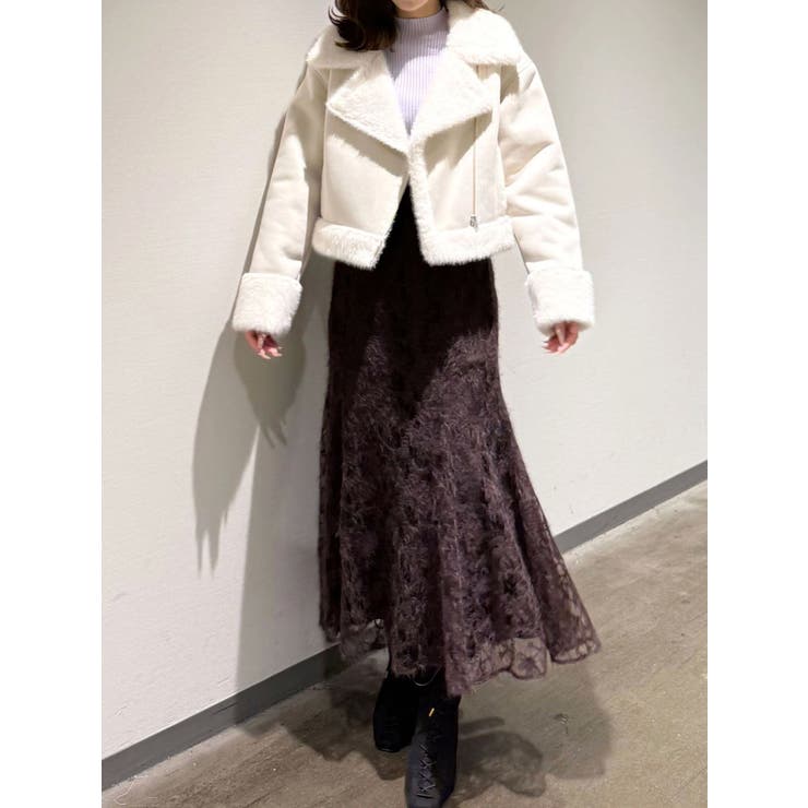 フェイクムートンボンバージャケット | MERCURYDUO | 詳細画像34 