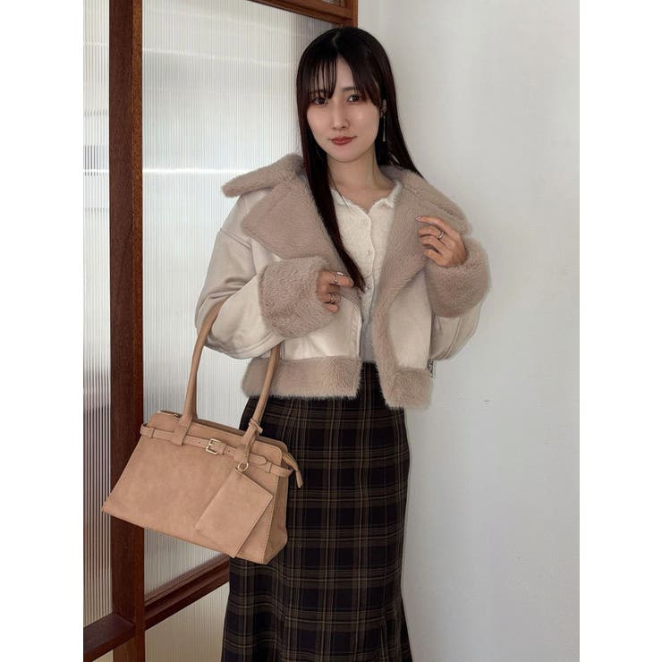 フェイクムートンボンバージャケット | MERCURYDUO | 詳細画像44 