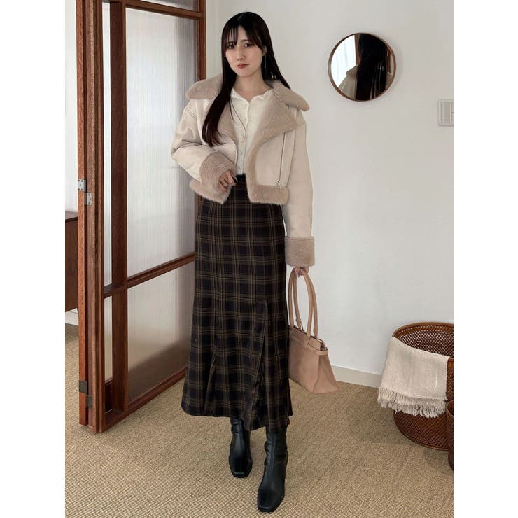 フェイクムートンボンバージャケット | MERCURYDUO | 詳細画像45 