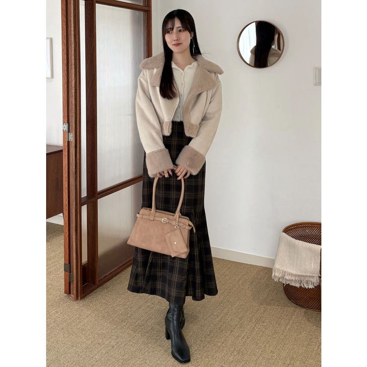 フェイクムートンボンバージャケット | MERCURYDUO | 詳細画像46 