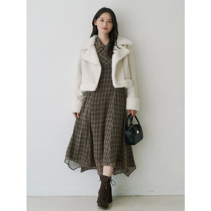 フェイクムートンボンバージャケット | MERCURYDUO | 詳細画像9 