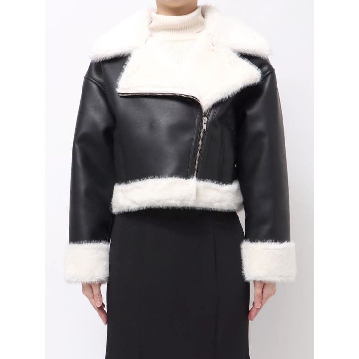 フェイクレザームートンボンバージャケット | MERCURYDUO | 詳細画像29 