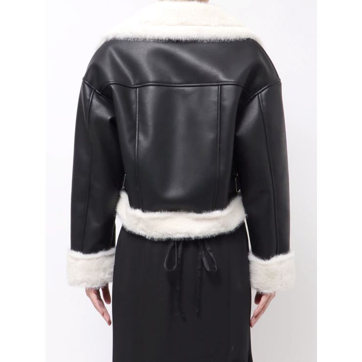 フェイクレザームートンボンバージャケット | MERCURYDUO | 詳細画像31 