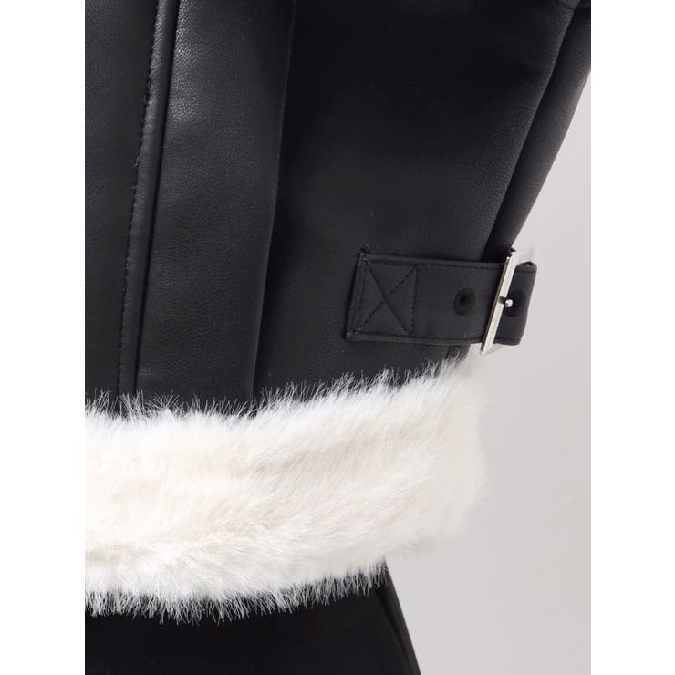 フェイクレザームートンボンバージャケット | MERCURYDUO | 詳細画像36 