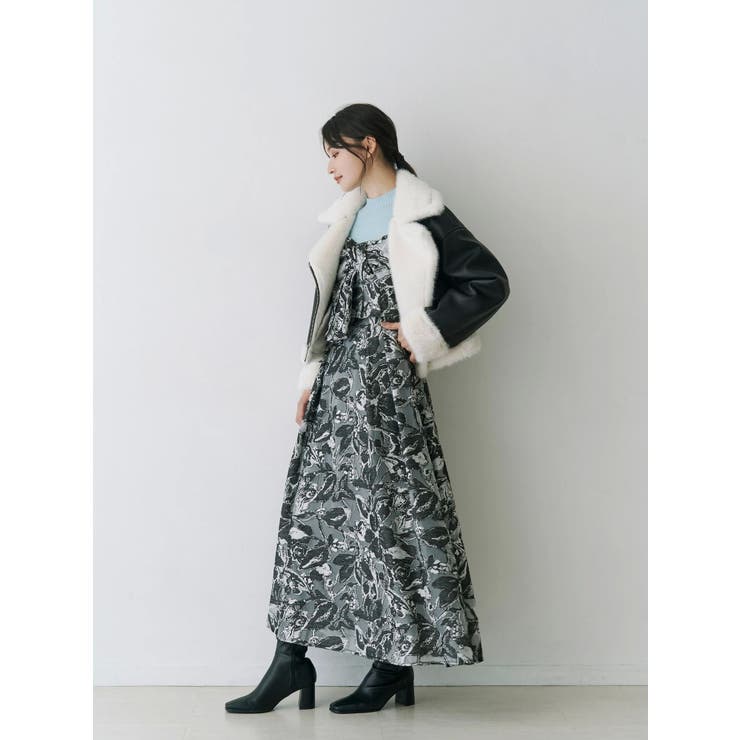 フェイクレザームートンボンバージャケット | MERCURYDUO | 詳細画像6 