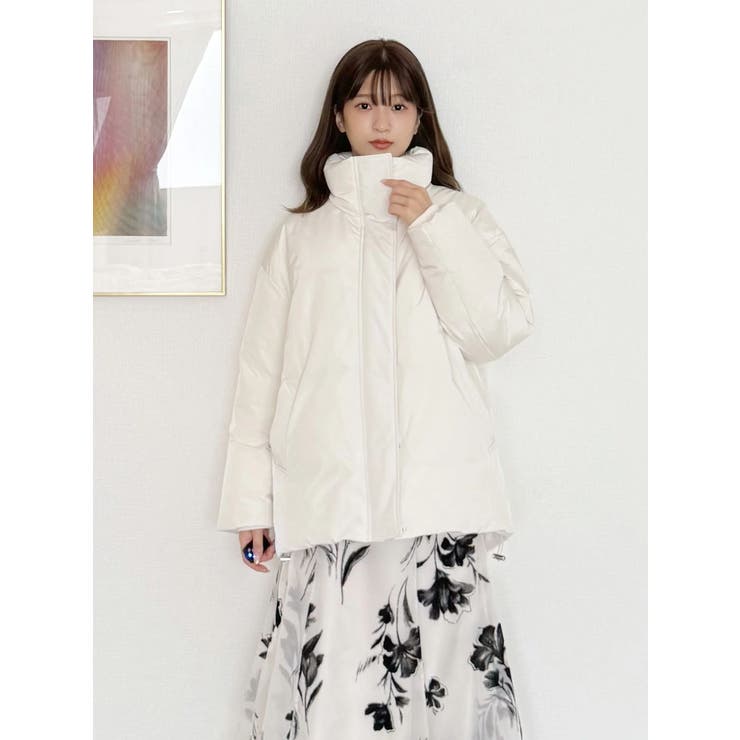 スタンドカラーミドルダウンコート | MERCURYDUO | 詳細画像14 