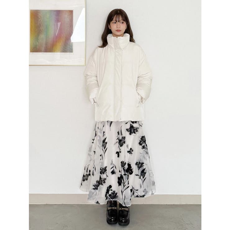 スタンドカラーミドルダウンコート | MERCURYDUO | 詳細画像17 