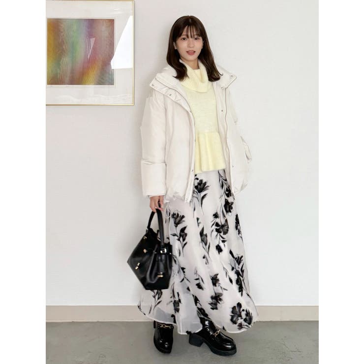 スタンドカラーミドルダウンコート | MERCURYDUO | 詳細画像18 