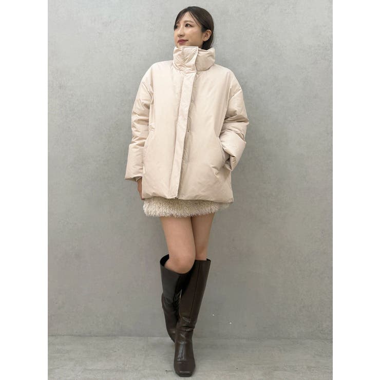 スタンドカラーミドルダウンコート | MERCURYDUO | 詳細画像21 