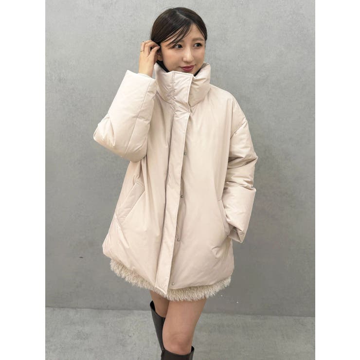 スタンドカラーミドルダウンコート | MERCURYDUO | 詳細画像23 