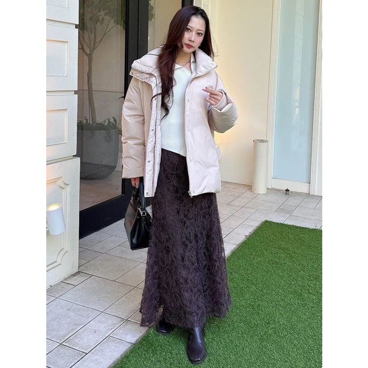 スタンドカラーミドルダウンコート | MERCURYDUO | 詳細画像25 