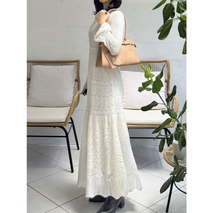 モヘヤニットスカシアミワンピース | MERCURYDUO | 詳細画像14 