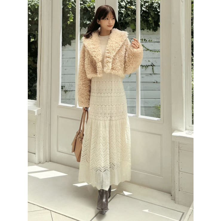 モヘヤニットスカシアミワンピース | MERCURYDUO | 詳細画像16 