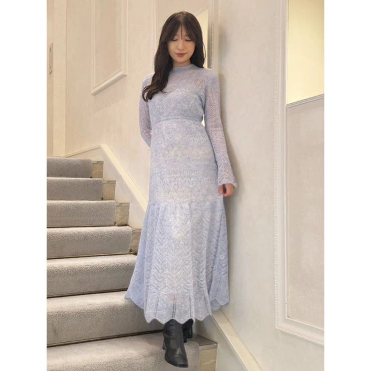 モヘヤニットスカシアミワンピース | MERCURYDUO | 詳細画像22 