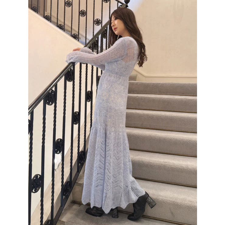 モヘヤニットスカシアミワンピース | MERCURYDUO | 詳細画像25 