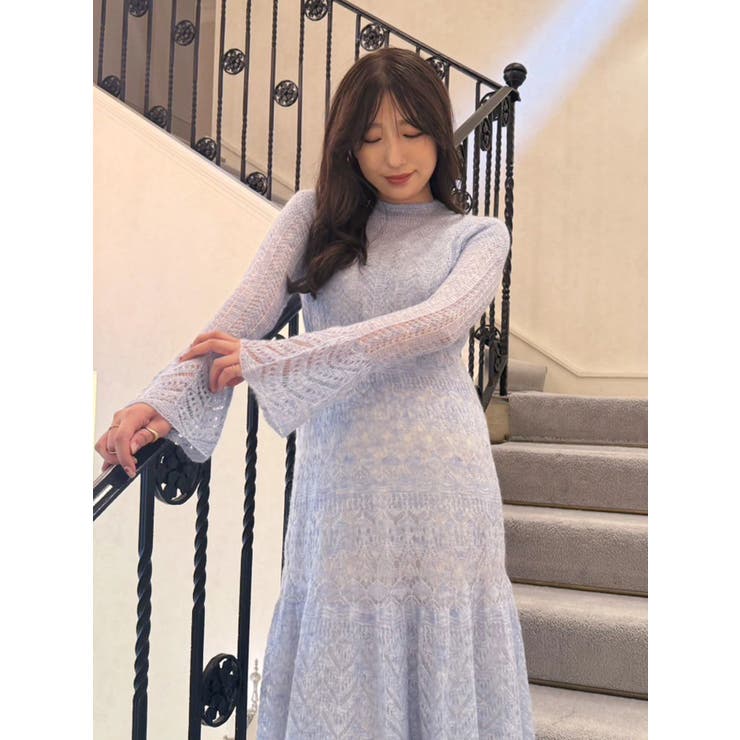 モヘヤニットスカシアミワンピース | MERCURYDUO | 詳細画像26 