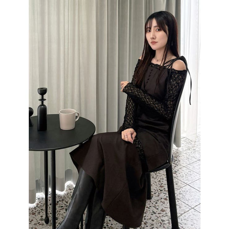 レースパネル切替ワンピース | MERCURYDUO | 詳細画像18 