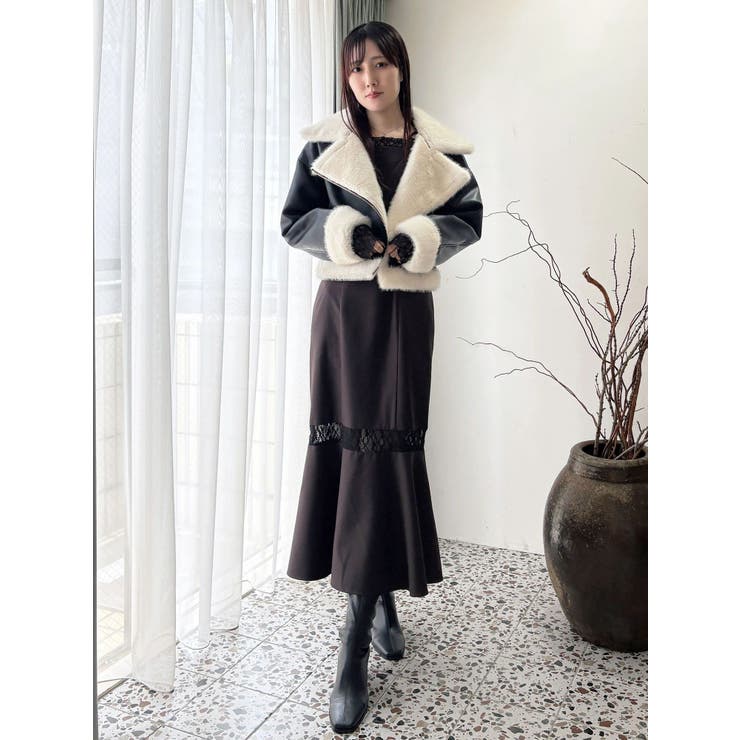 レースパネル切替ワンピース | MERCURYDUO | 詳細画像23 