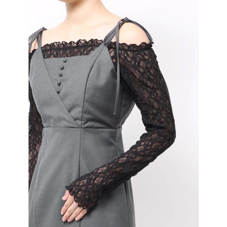 レースパネル切替ワンピース | MERCURYDUO | 詳細画像28 