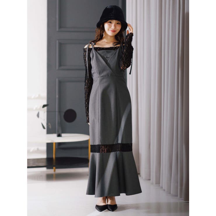 レースパネル切替ワンピース | MERCURYDUO | 詳細画像3 