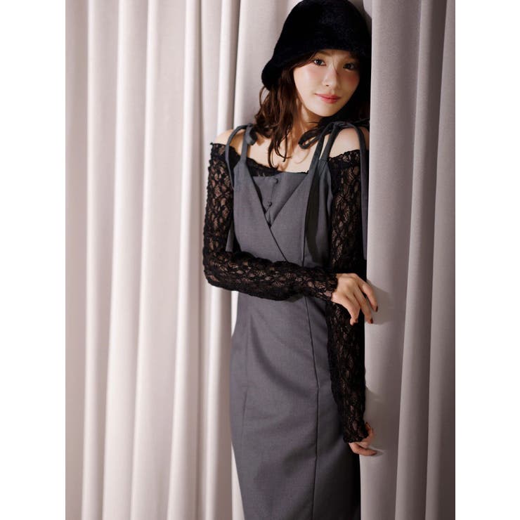 レースパネル切替ワンピース | MERCURYDUO | 詳細画像5 