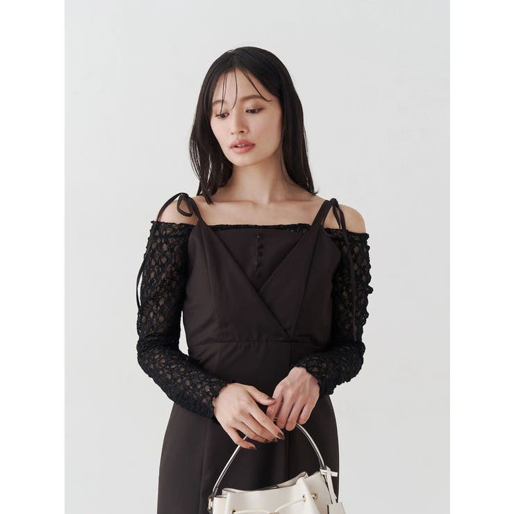 レースパネル切替ワンピース | MERCURYDUO | 詳細画像9 