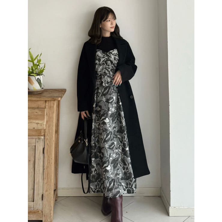 ジャカードバックレースアップキャミワンピース | MERCURYDUO | 詳細画像13 