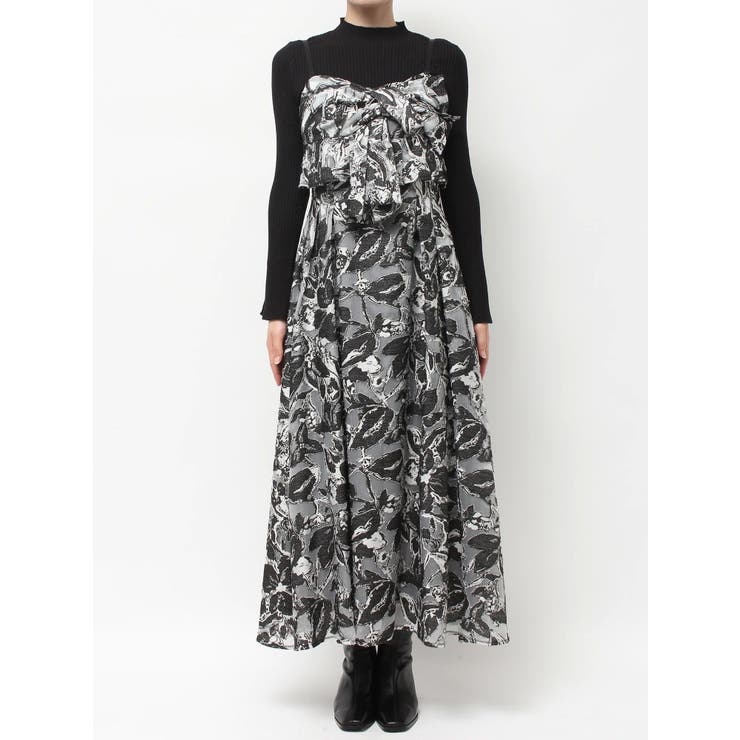 ジャカードバックレースアップキャミワンピース | MERCURYDUO | 詳細画像20 