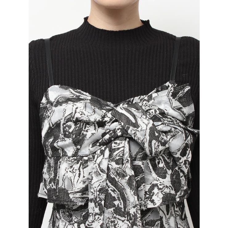 ジャカードバックレースアップキャミワンピース | MERCURYDUO | 詳細画像23 