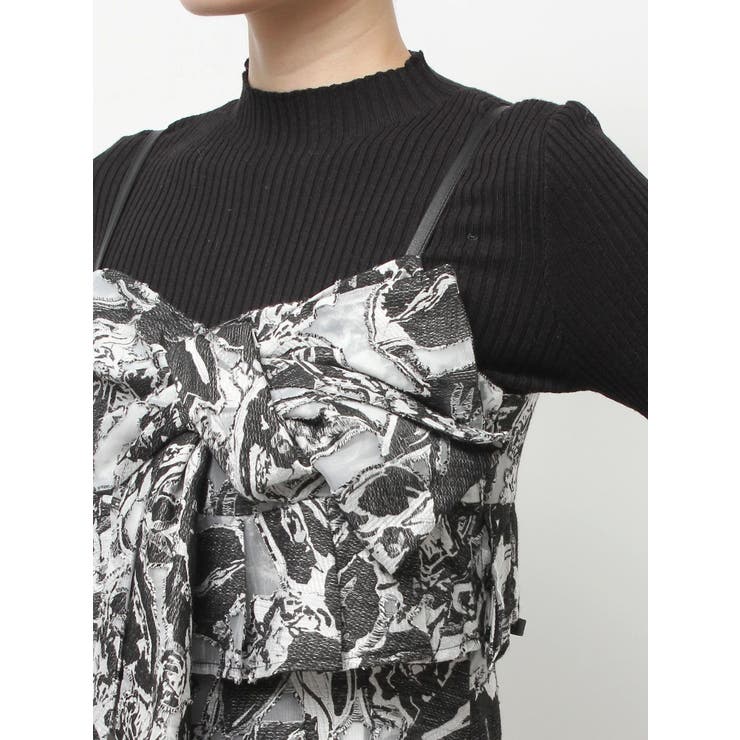 ジャカードバックレースアップキャミワンピース | MERCURYDUO | 詳細画像24 