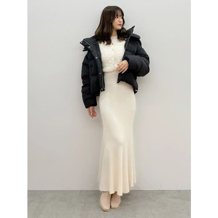 ツイードニットカーデドッキングマーメイドニットワンピース | MERCURYDUO | 詳細画像28 