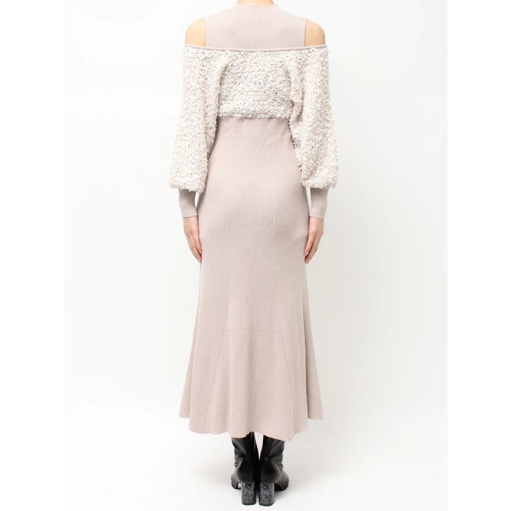 ツイードニットカーデドッキングマーメイドニットワンピース | MERCURYDUO | 詳細画像44 