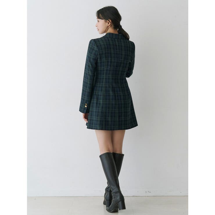 【WEB限定カラーあり】2WAYフィット&フレアジャケットワンピース | MERCURYDUO | 詳細画像10 