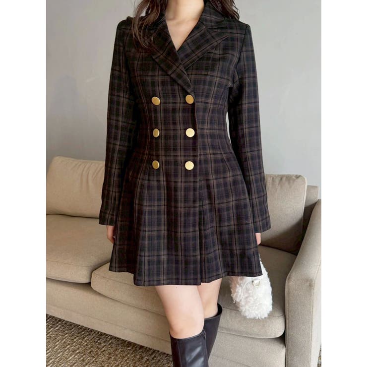 【WEB限定カラーあり】2WAYフィット&フレアジャケットワンピース | MERCURYDUO | 詳細画像25 