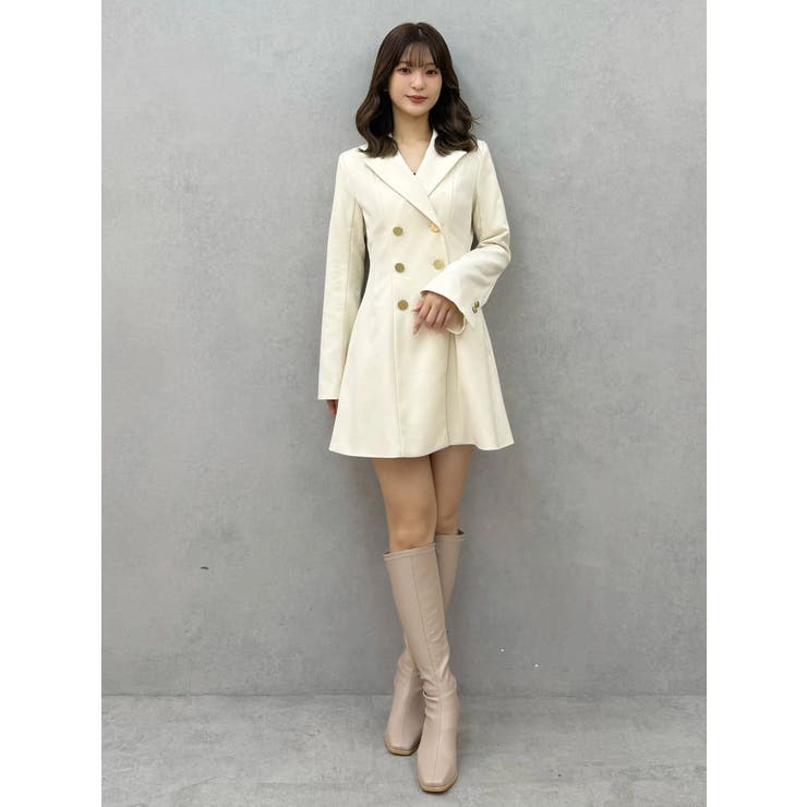 【WEB限定カラーあり】2WAYフィット&フレアジャケットワンピース | MERCURYDUO | 詳細画像32 