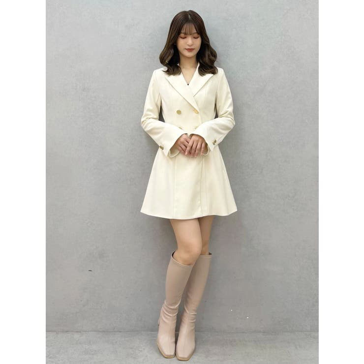 【WEB限定カラーあり】2WAYフィット&フレアジャケットワンピース | MERCURYDUO | 詳細画像33 