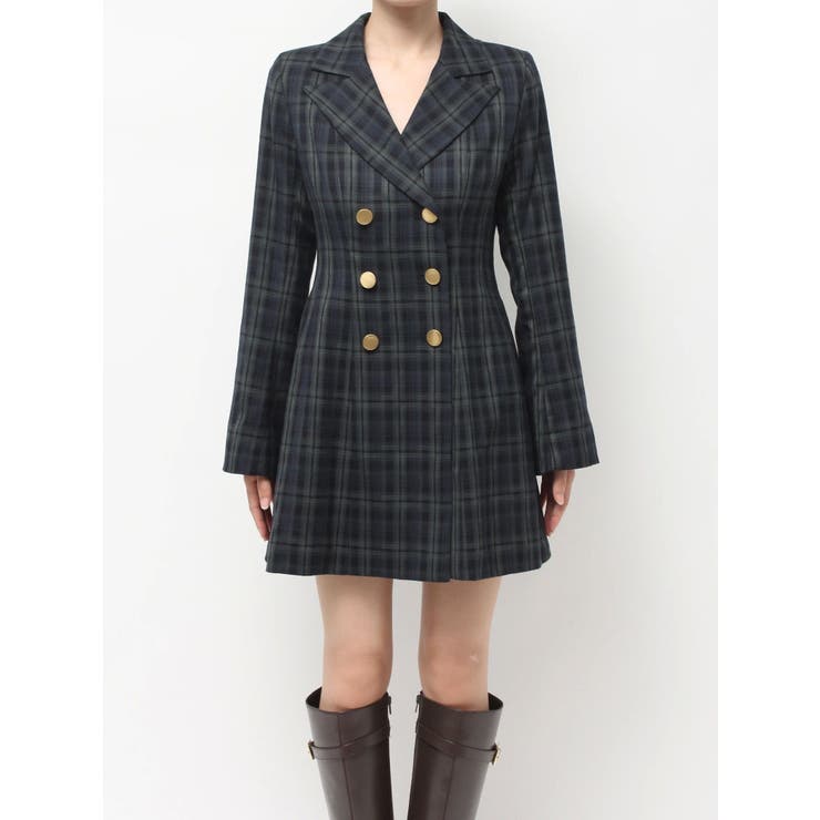 【WEB限定カラーあり】2WAYフィット&フレアジャケットワンピース | MERCURYDUO | 詳細画像34 