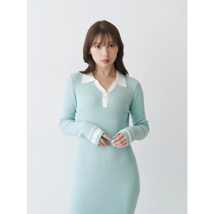 MexiPa メキパ ウールニットワンピース 21-080-MP-8090 ネイビー F  