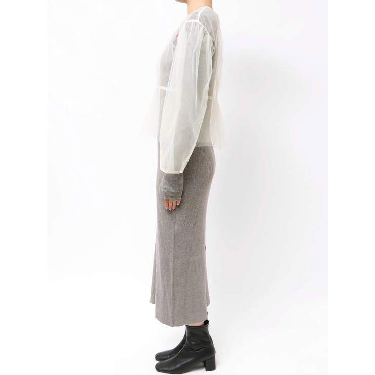 【OUNNOUN】チュールブラウスレイヤードワンピ | MERCURYDUO | 詳細画像11 