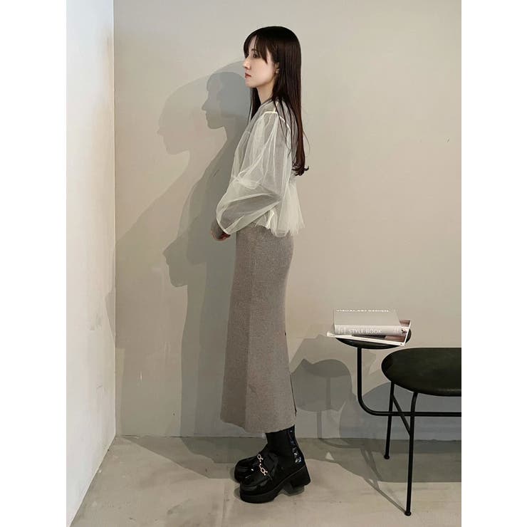 【OUNNOUN】チュールブラウスレイヤードワンピ | MERCURYDUO | 詳細画像5 