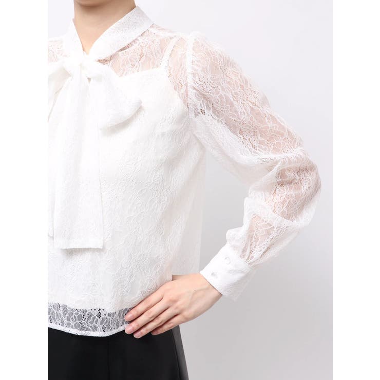 2WAYバックリボンレースブラウス | MERCURYDUO | 詳細画像12 