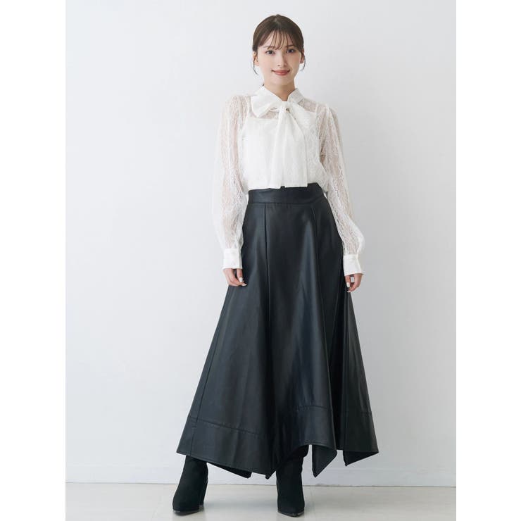 2WAYバックリボンレースブラウス | MERCURYDUO | 詳細画像3 