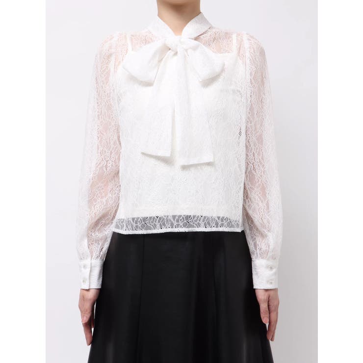 2WAYバックリボンレースブラウス | MERCURYDUO | 詳細画像8 