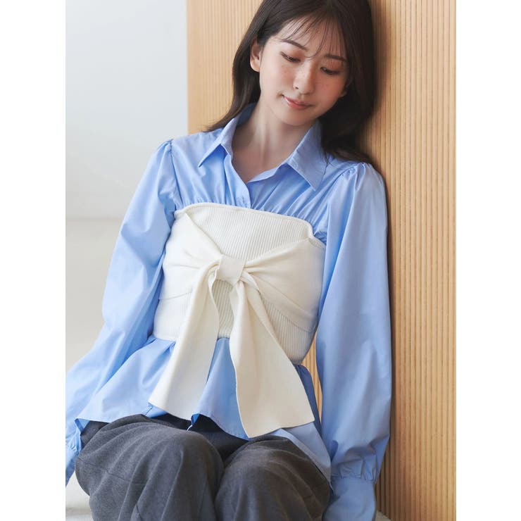 ビスチェドッキングシャツ | MERCURYDUO | 詳細画像7 
