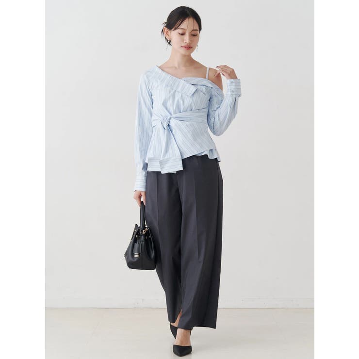 アシメツイストシャツ | MERCURYDUO | 詳細画像2 