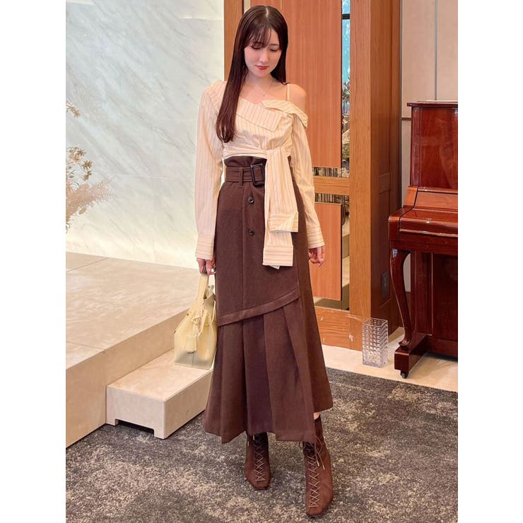 アシメツイストシャツ | MERCURYDUO | 詳細画像7 