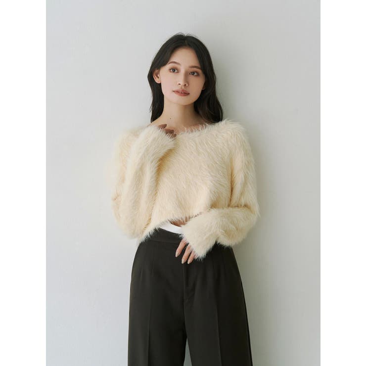 フェイクウール折返しベルトパンツ | MERCURYDUO | 詳細画像14 