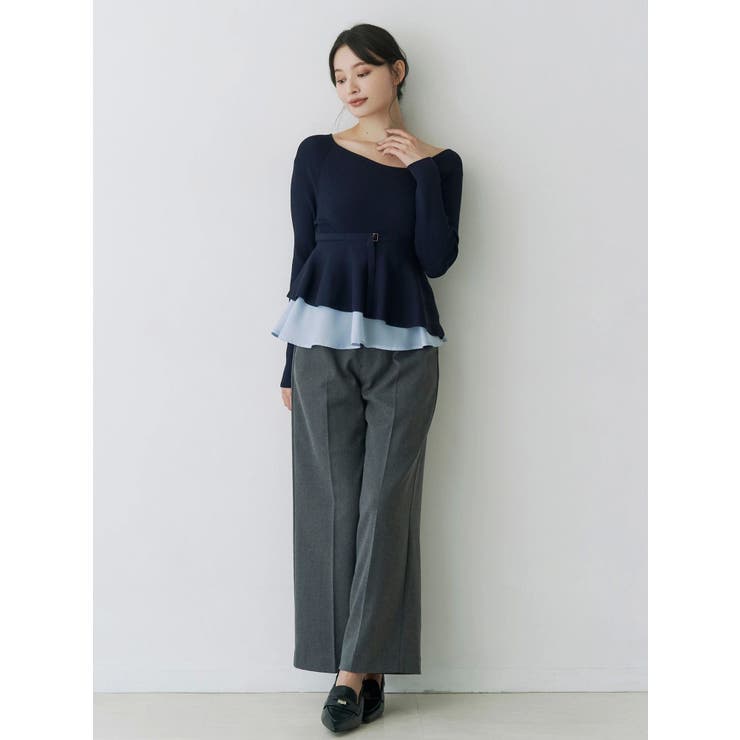 フェイクウール折返しベルトパンツ | MERCURYDUO | 詳細画像17 